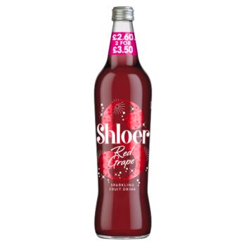 Shloer Red Grape Sparkling Fruit Drink 750ml