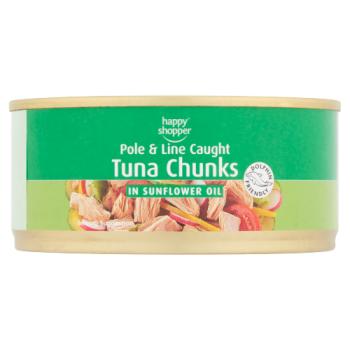 Happy Shopper Tuna Chunks in Sunflower Oil 160g