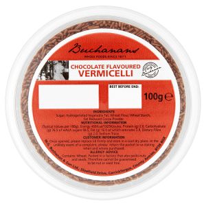 Buchanans Chocolate Flavoured Vermicelli 100g