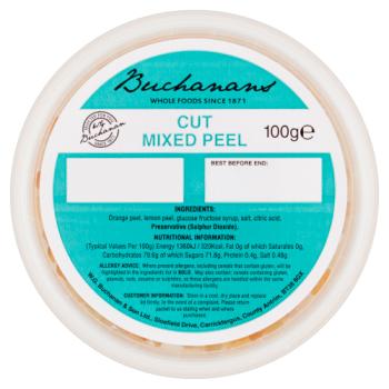 Buchanans Cut Mixed Peel 100g