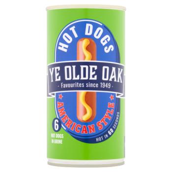 Ye Olde Oak 6 American Style Hot Dogs in Brine 560g
