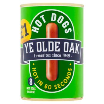 Ye Olde Oak 8 Hotdogs in Brine 400g