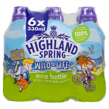 Highland Spring Eco Bottle Kids 6 x 330ml