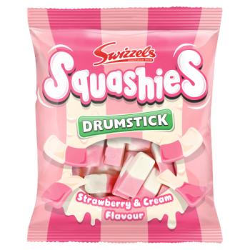 Swizzels Squashies Drumstick Strawberry & Cream Flavour 120g