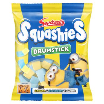 Swizzels Banana & Blueberry Flavour Drumstick Squashies 120g