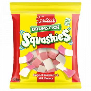Swizzels Drumstick Squashies Original Raspberry & Milk Flavour 131g