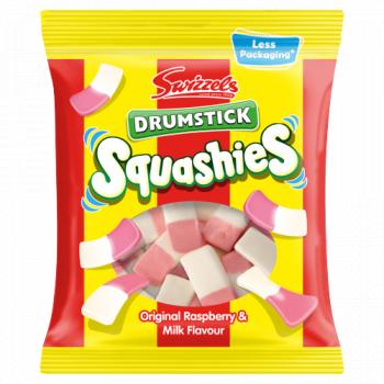 Swizzels Drumsticks Squashies Original Raspberry & Milk Flavour