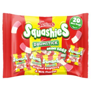 Swizzels Original Raspberry & Milk Flavour Drumstick Squashies 280g