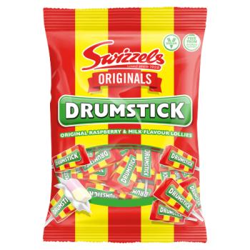 Swizzels Drumstick Original Raspberry & Milk Flavour Lollies 120g