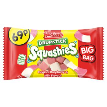 Swizels Drumstick Squashies Original Raspberry & Milk Flavour 60g