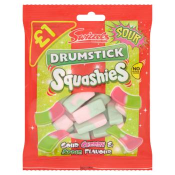 Swizzels Drumstick Squashies Sour Cherry and Apple 145g