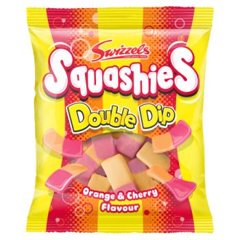 Swizzels Squashie Orange & Cherry Flavour Double Dip 120g