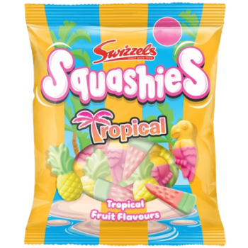 Swizzels Tropical Fruit Flavours Squashies 100g PM £1.15 