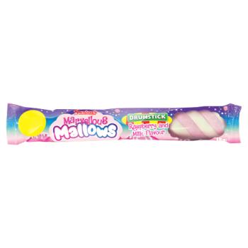 Swizzels Marvellous Mallows Raspberry and Milk Flavour Drumstick 18g