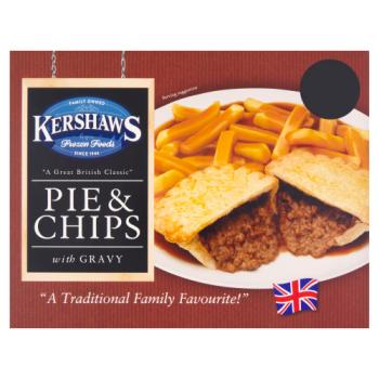 Kershaws Frozen Foods Pie & Chips with Gravy 475g