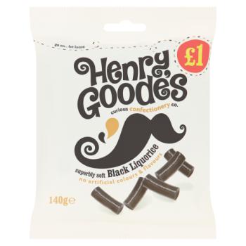Henry Goode's Superbly Soft Black Liquorice 140g