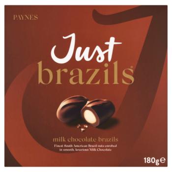 Just Brazils Milk Chocolate Brazils 180g