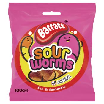 Barratt Sour Worms 100g
