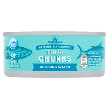 Morrisons Tuna Chunks in Spring Water 145g