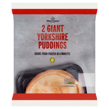 Morrisons 2 Giant Yorkshire Puddings 220g