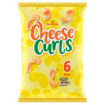 Morrisons Cheese Curls 6 x 15g (90g)