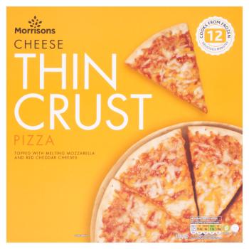 Morrisons Cheese Thin Crust Pizza 314g