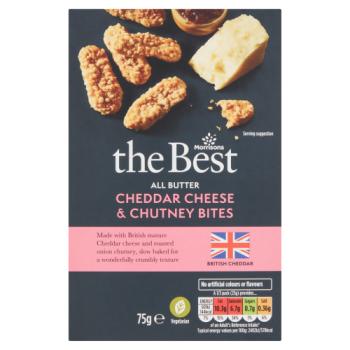 Morrisons The Best All Butter Cheddar Cheese & Chutney Bites 75g