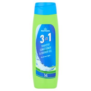 Morrisons 3 in 1 Shampoo Conditioner & Shower Gel 300ml