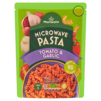 Morrisons Microwave Pasta Tomato & Garlic 200g