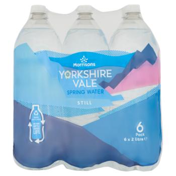 Morrisons Still Yorkshire Vale Spring Water 6 x 2 Litre