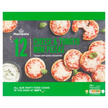 Morrisons 12 Cheese & Tomato Mini Pizzas 324g