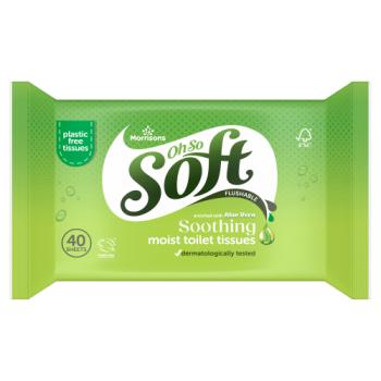 Soft Toilet Wipes Soothing Aloe
