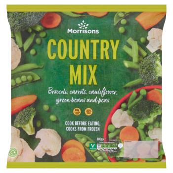 Morrisons Country Mix Broccoli, Carrots, Cauliflower, Green Beans and Peas 800g