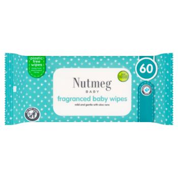 Nutmeg 60 Fragranced Baby Wipes