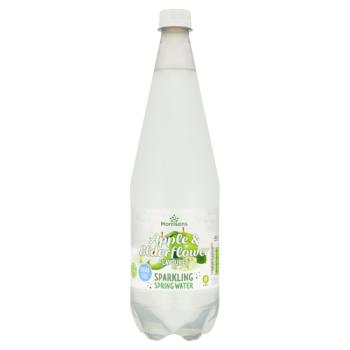 Morrisons Apple & Elderflower Flavoured Sparkling Spring Water 1 Litre