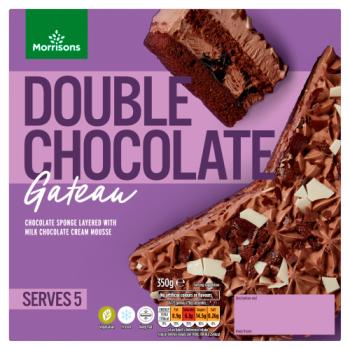 Morrisons Double Chocolate Gateau 350g