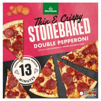 Morrisons Stonebaked Double Pepperoni 330g