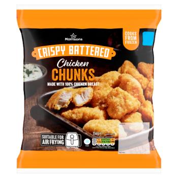 Morrisons Crispy Battered Chicken Chunks 356g