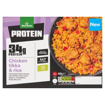 Morrisons Protein Chicken Tikka & Rice 400g