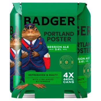Badger Brewery Portland Poster Session Ale 4 X 440ml