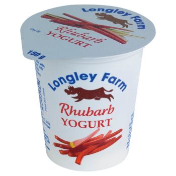Longley Farm Rhubarb Yogurt 150g