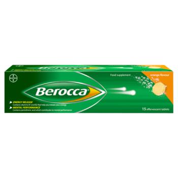 Berocca Orange Flavour 15 Effervescent Tablets