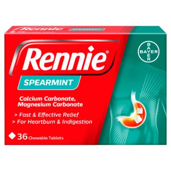 Rennie Spearmint 36 Chewable Tablets