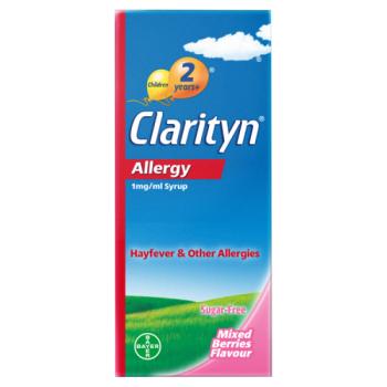 Clarityn Allergy 1mg/ml Syrup Mixed Berries Flavour 60ml