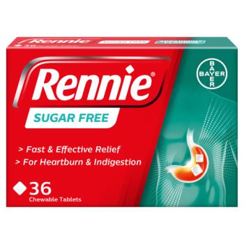 Rennie Sugar Free Spearmint Flavour 36 Chewable Tablets