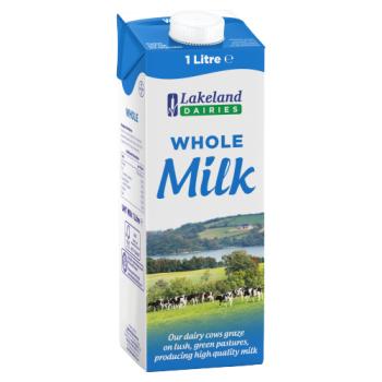 Lakeland Dairies Whole Milk 1 Litre