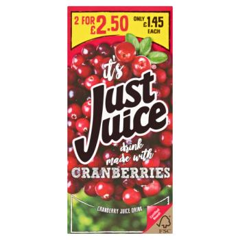 Just Juice Cranberries 1 Ltr