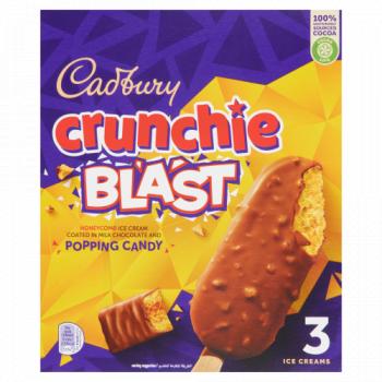 Cadbury Crunchie Blast Ice Cream 3 x 100ml