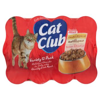 Cat Club Chunks in Jelly Variety Pack 12 x 400g