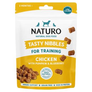 Naturo 2 Months+ Tasty Nibbles for Training Chicken with Pumpkin & Blueberry Natural Dog Food 70g